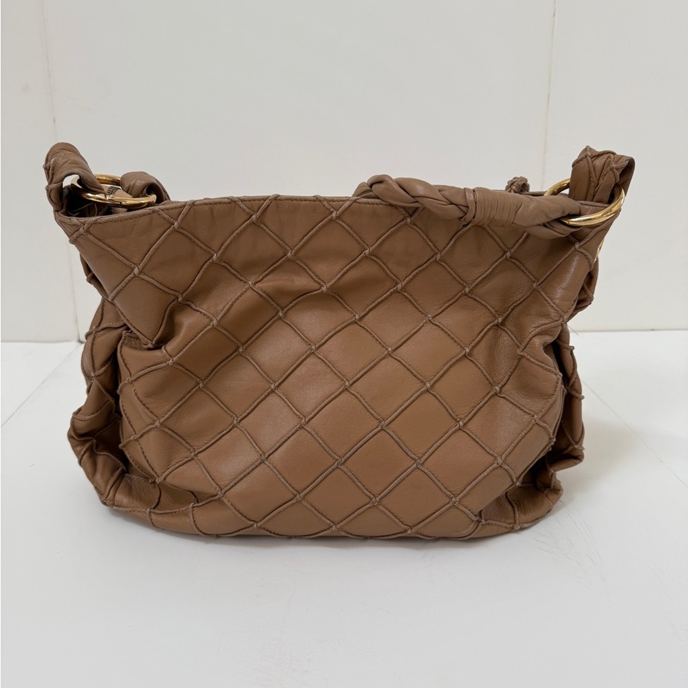 Elegant Brown Quilted Women's Bag